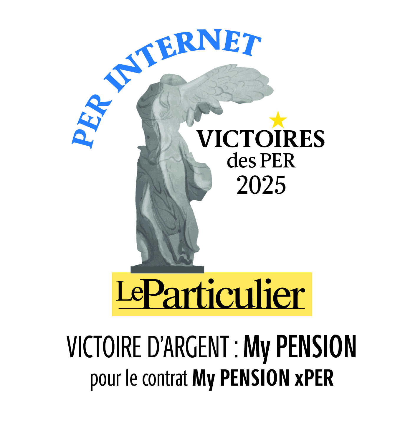 Victoire d’argent PER Internet 2025 Le Particulier - My PENSION xPER