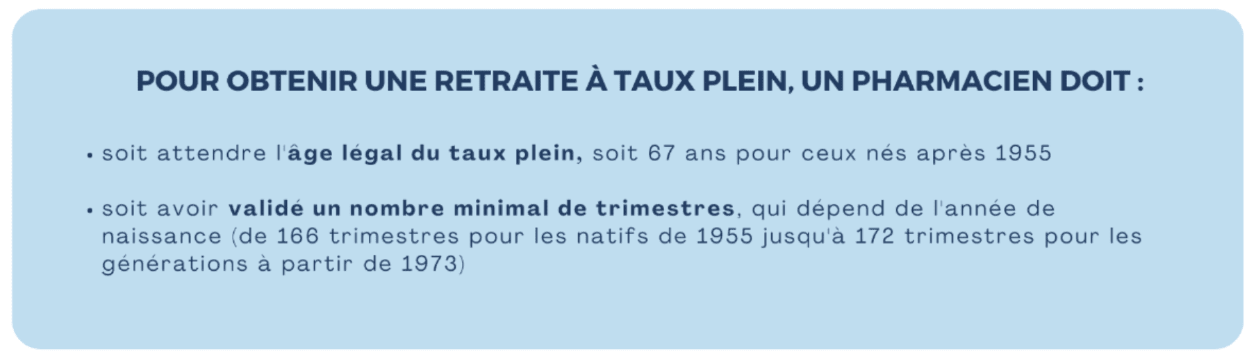 Retraite à taux plein